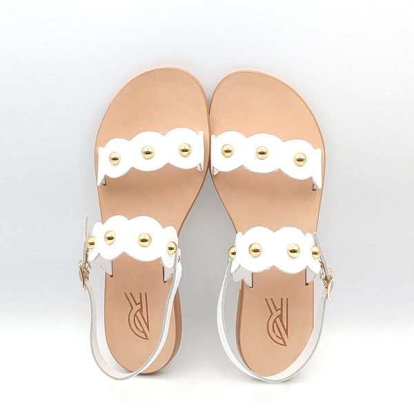 Sandali fascia con borchie