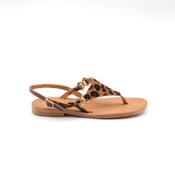 Sandali infradito con fibbia