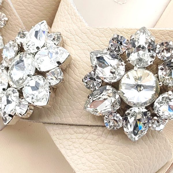 Sandali fascia incrocio zeppa