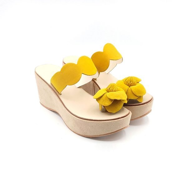 Sandalo zeppa infradito