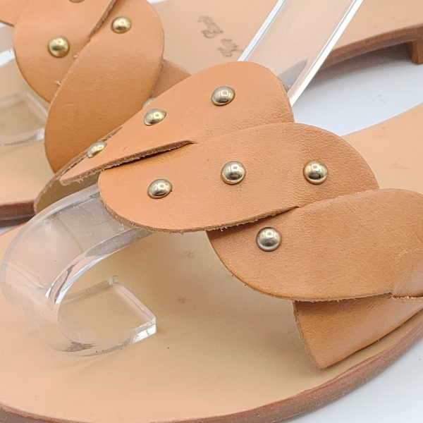 Sandali fibbia con borchiette