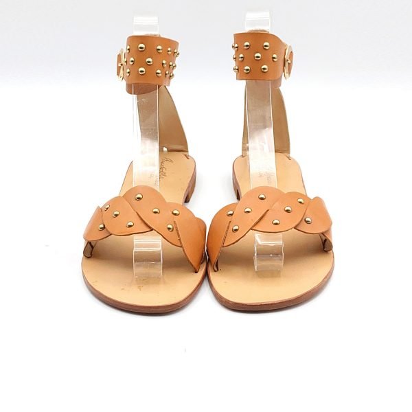 Sandali fibbia con borchiette