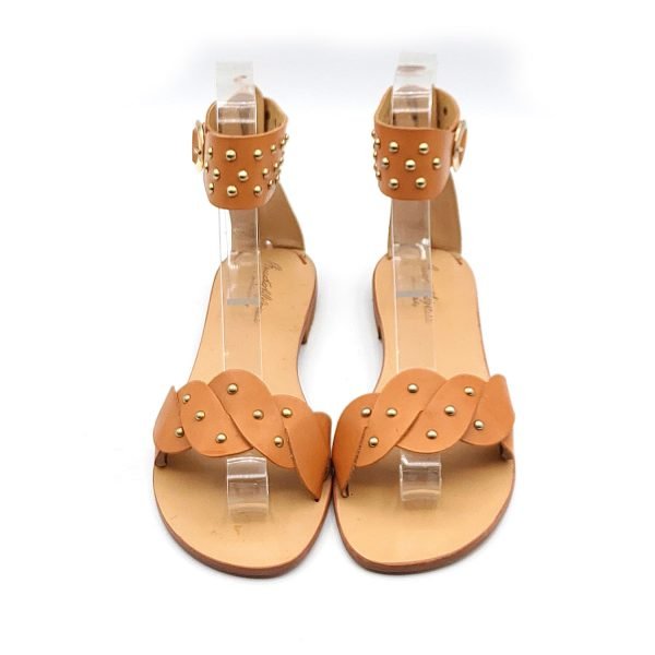 Sandali fibbia con borchiette