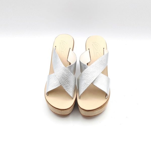 Sandali zeppa incrocio