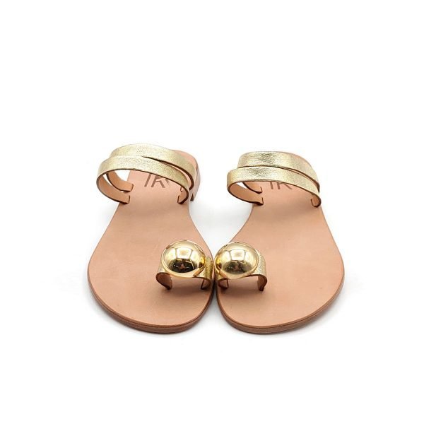 Sandali infradito platinati