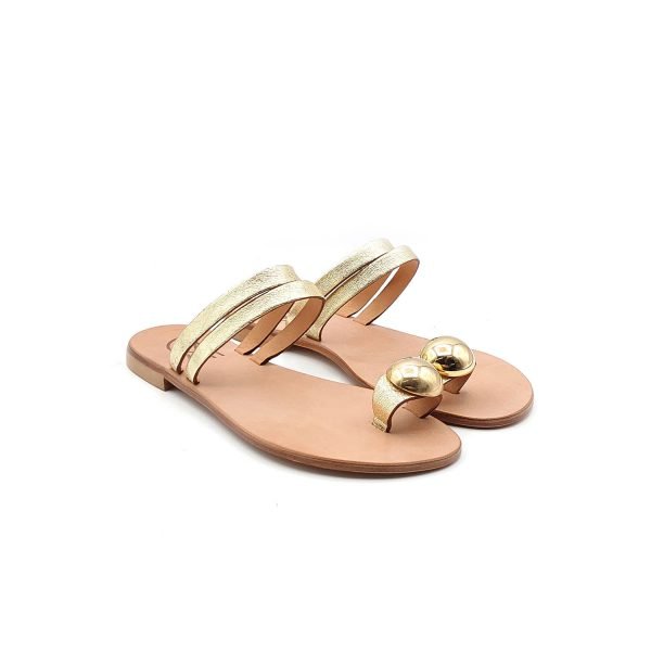 Sandali infradito platinati