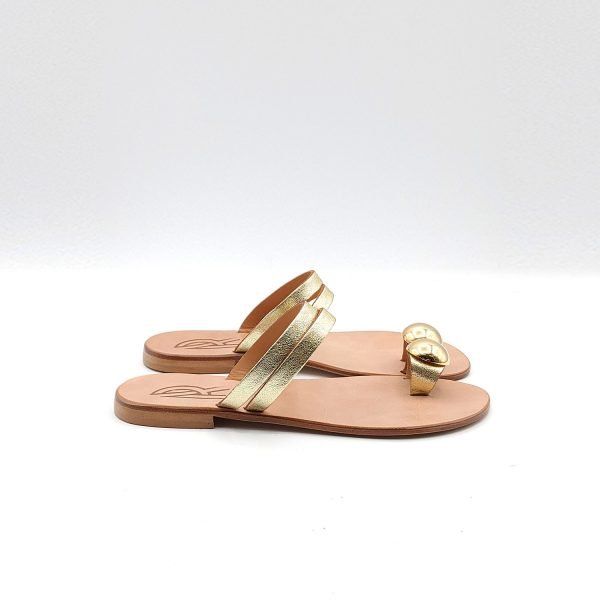 Sandali infradito platinati