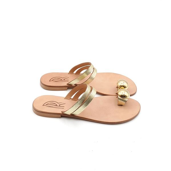 Sandali infradito platinati