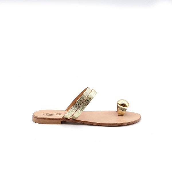 Sandali infradito platinati