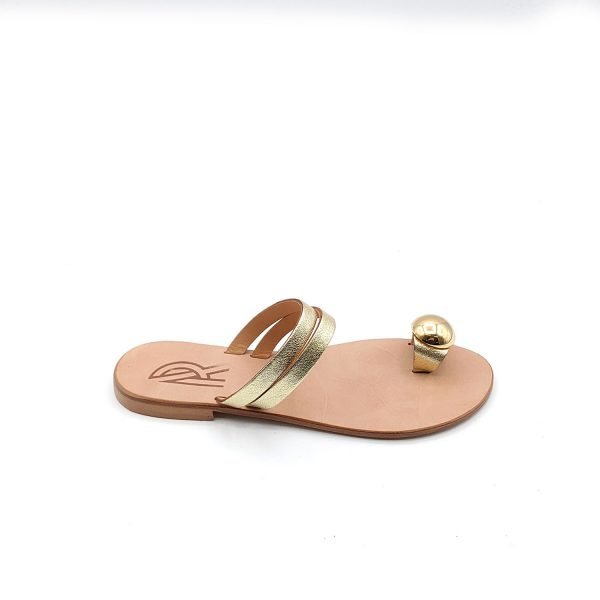 Sandali infradito platinati