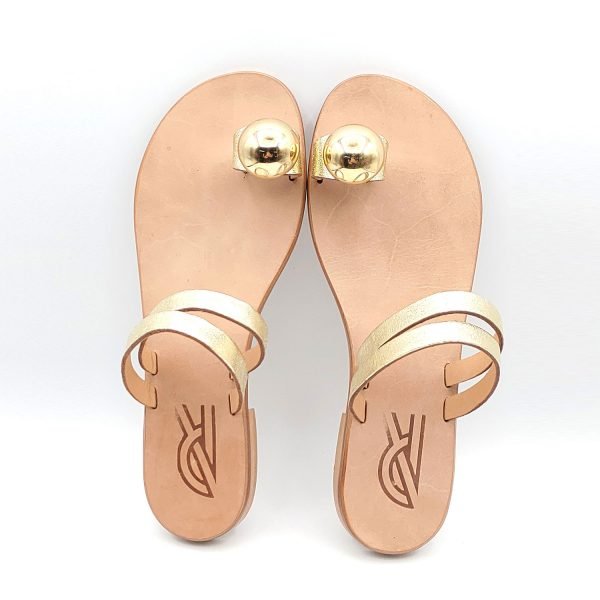 Sandali infradito platinati