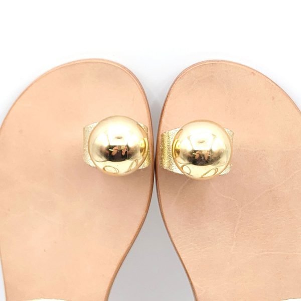 Sandali infradito platinati