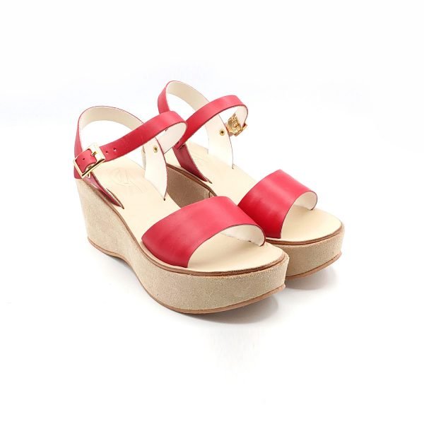 Sandali zeppa fascia