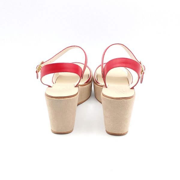 Sandali zeppa fascia