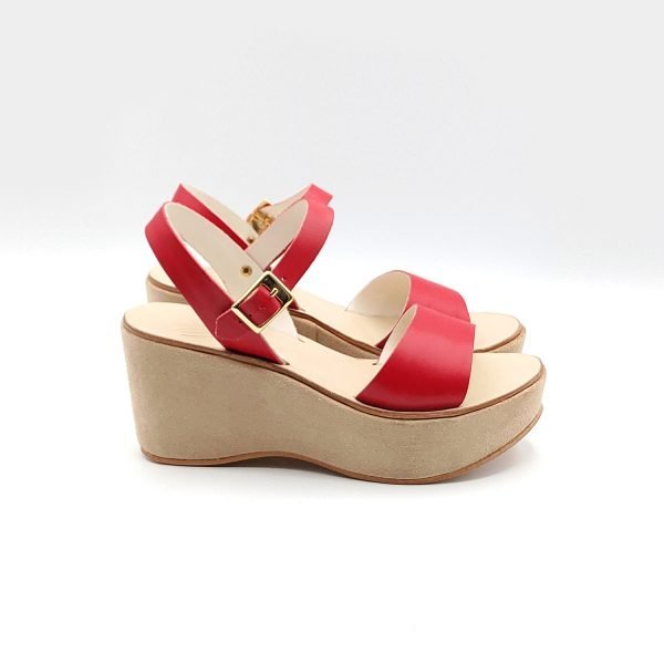 Sandali zeppa fascia