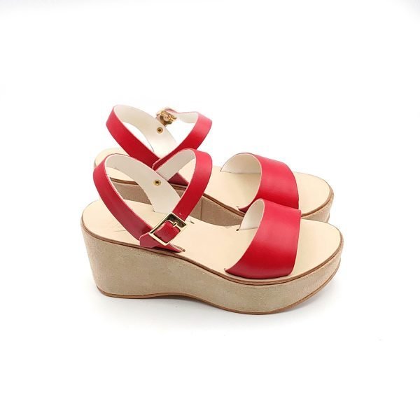 Sandali zeppa fascia