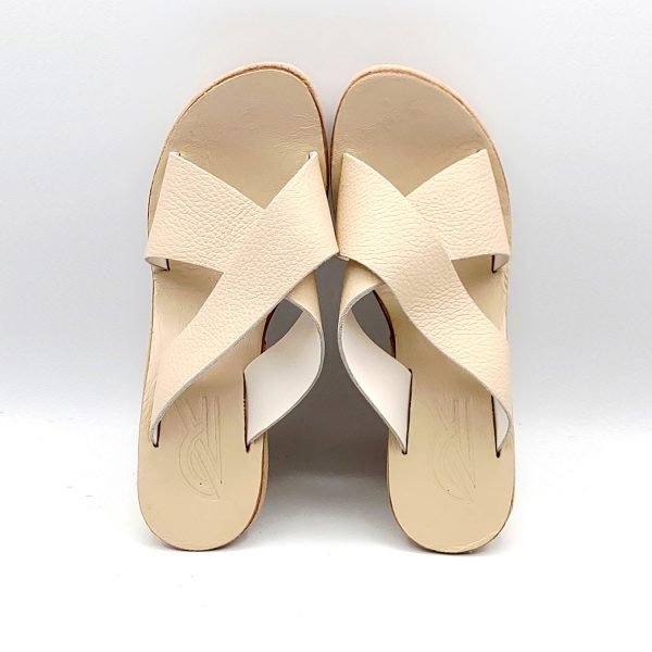 Sandali zeppa incrocio