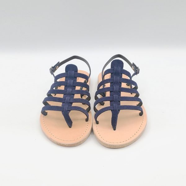 Sandali infradito fascie camoscio