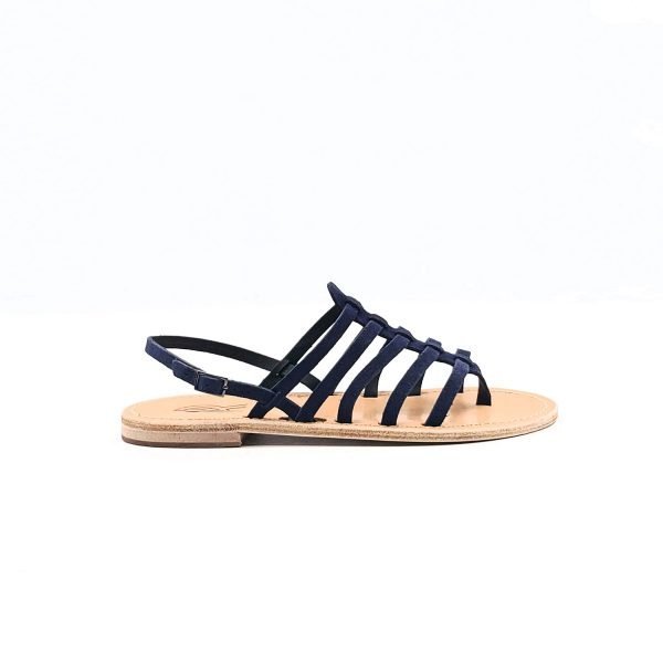 Sandali infradito fascie camoscio