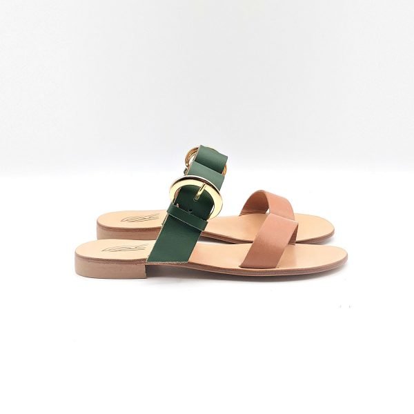 Sandali ciabatta bassi fibbia