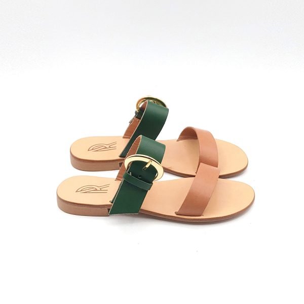 Sandali ciabatta bassi fibbia