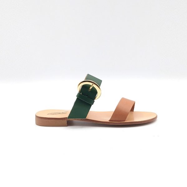 Sandali ciabatta bassi fibbia