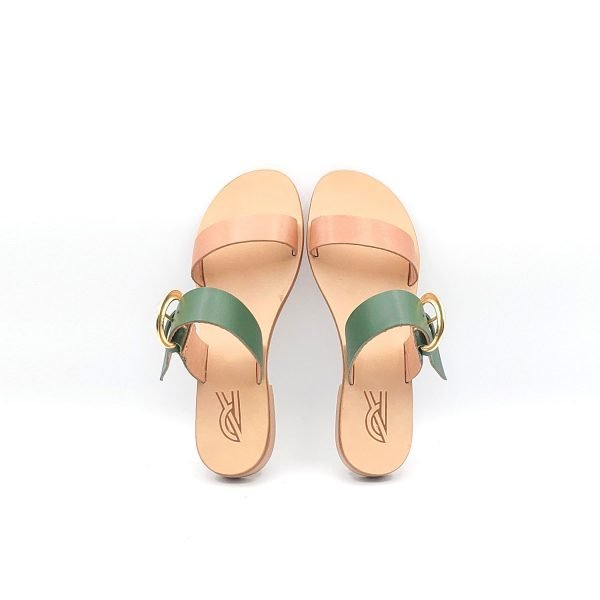 Sandali ciabatta bassi fibbia