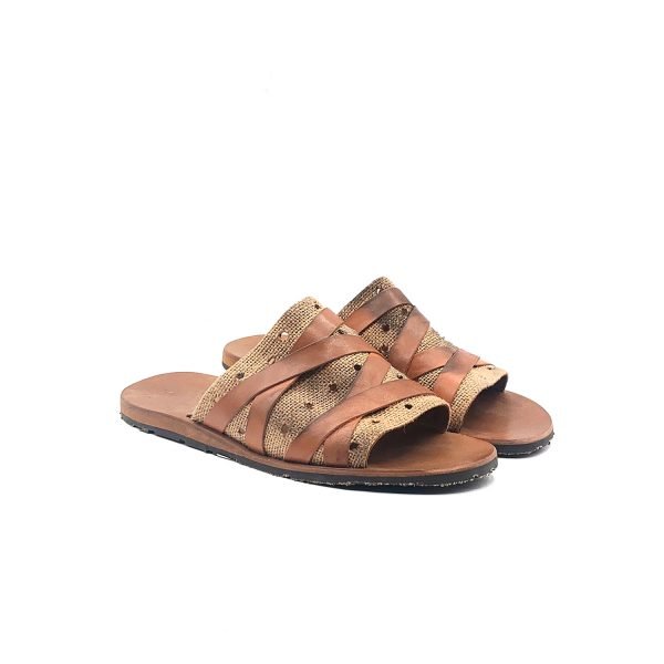 Sandali ciabatta forati incrocio