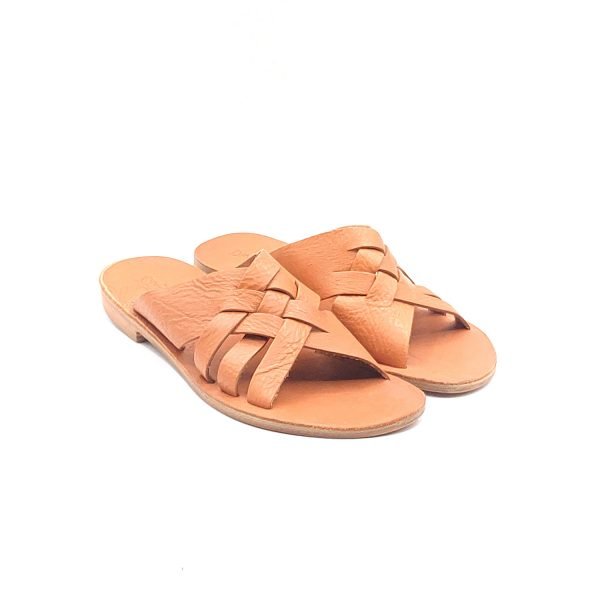 Sandali ciabatta incrocio dettaglio fasce