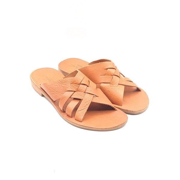 Sandali ciabatta incrocio dettaglio fasce