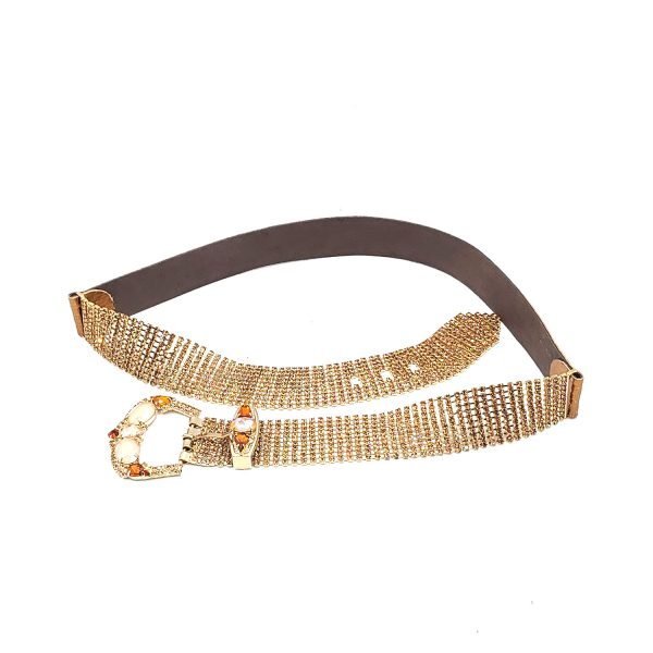 Cintura swarovski ambra rame