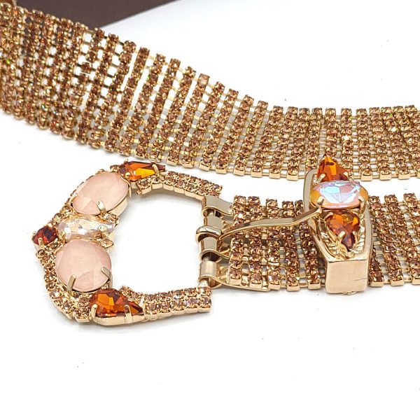 Cintura swarovski ambra rame