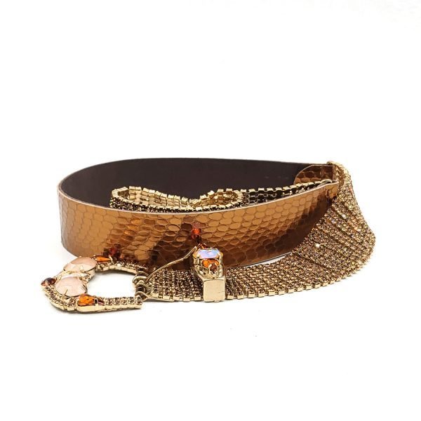 Cintura swarovski ambra rame