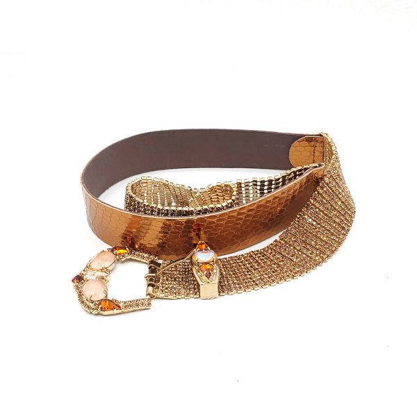 Cintura swarovski ambra rame