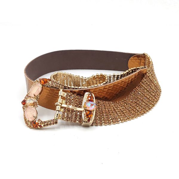 Cintura swarovski ambra rame