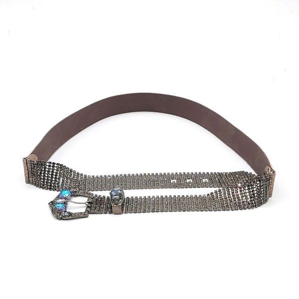 Cintura swarovski fume peltro