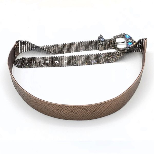 Cintura swarovski fume peltro