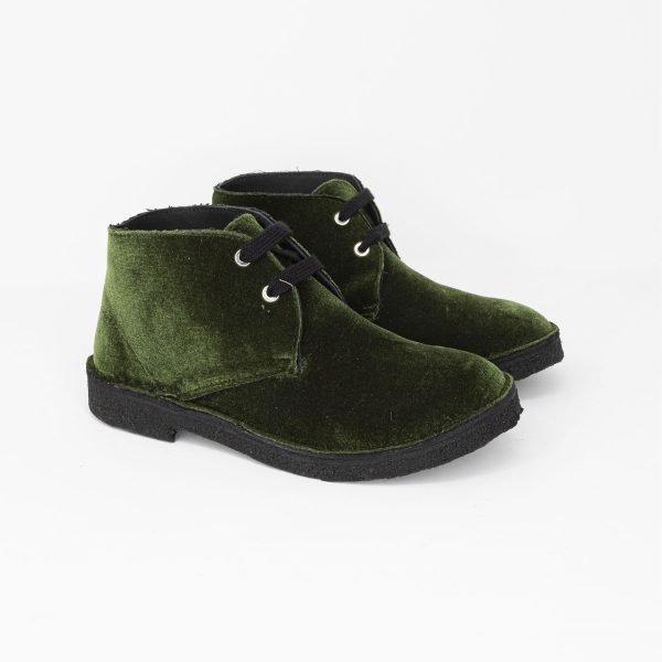 Polacchine velluto green