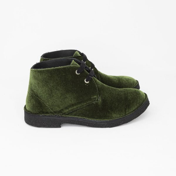 Polacchine velluto green