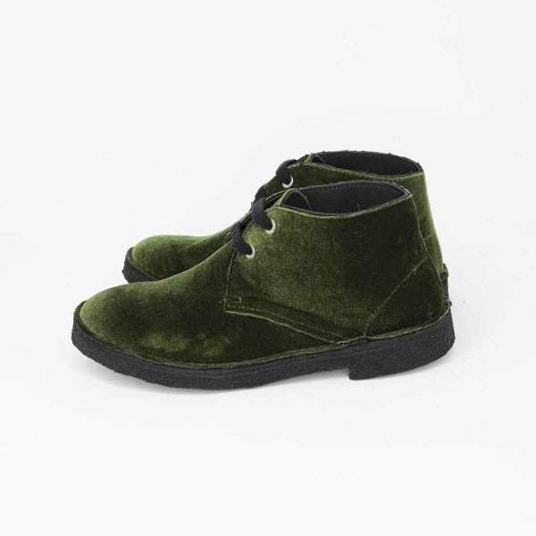 Polacchine velluto green