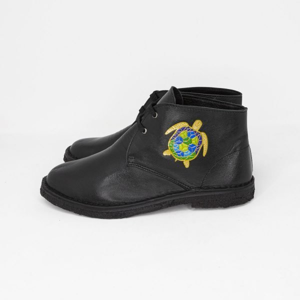 Polacchine in pelle con stampo