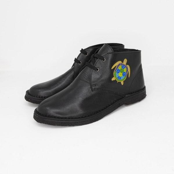 Polacchine in pelle con stampo