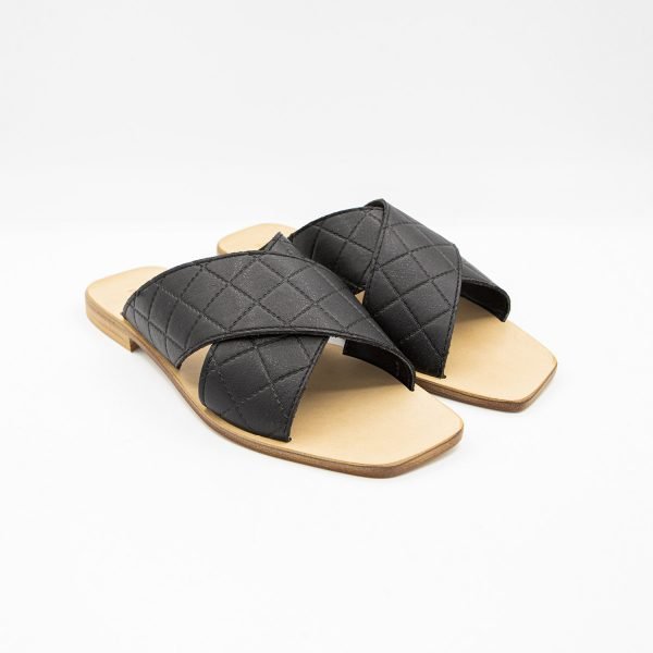 Sandali black incrocio