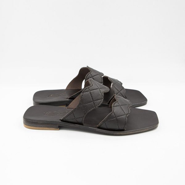 Sandali incrocio moro