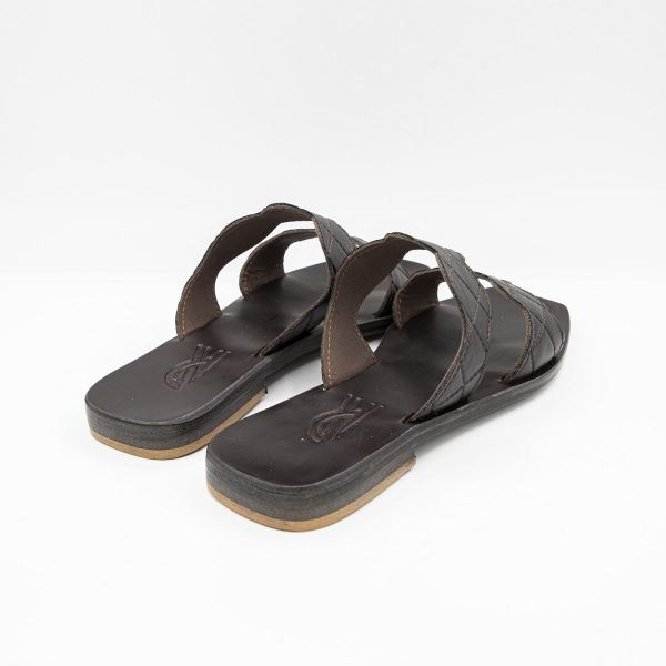 Sandali incrocio moro