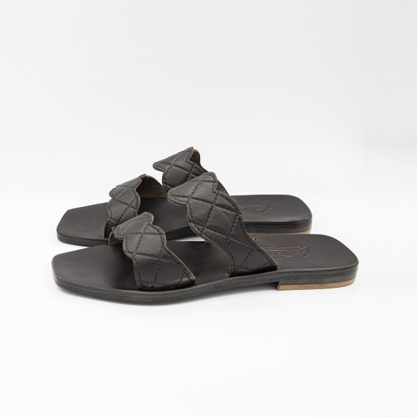 Sandali incrocio moro