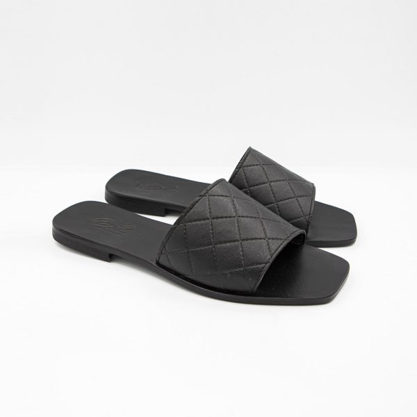 Sandali black leather
