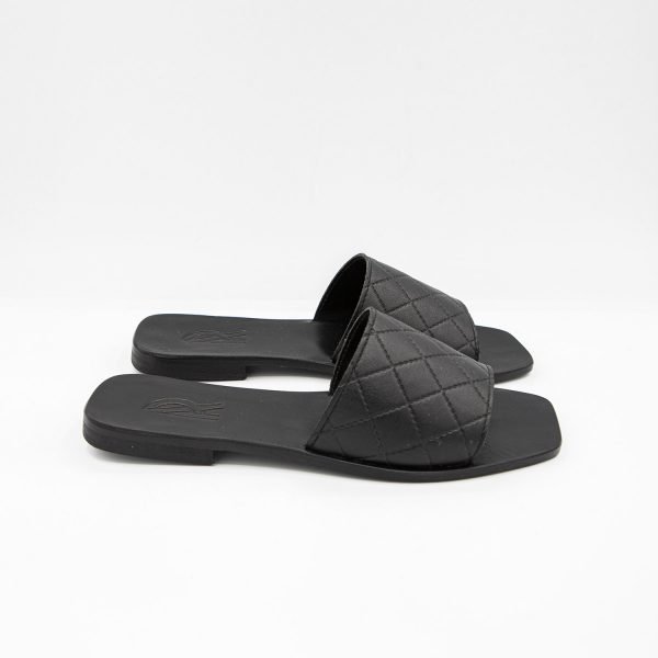 Sandali black leather