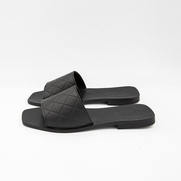 Sandali black leather