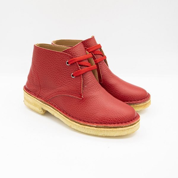 Polacchino leather natural laccio